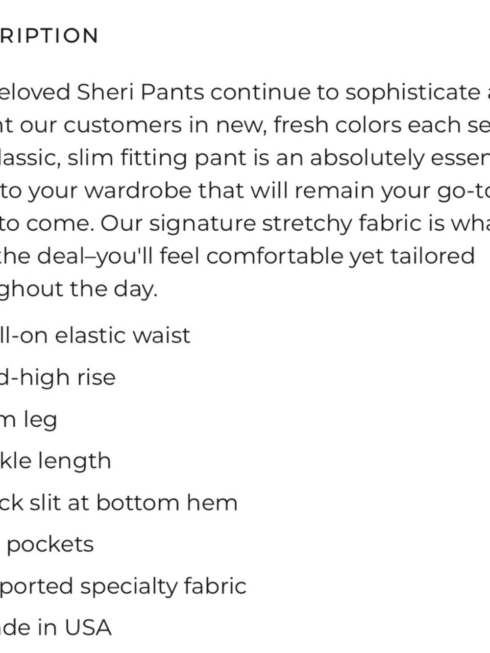 Sara Campbell Black Knit Sheri Pull On Pants with Elastic Waist Ruffled Hems - Picture 11 of 11